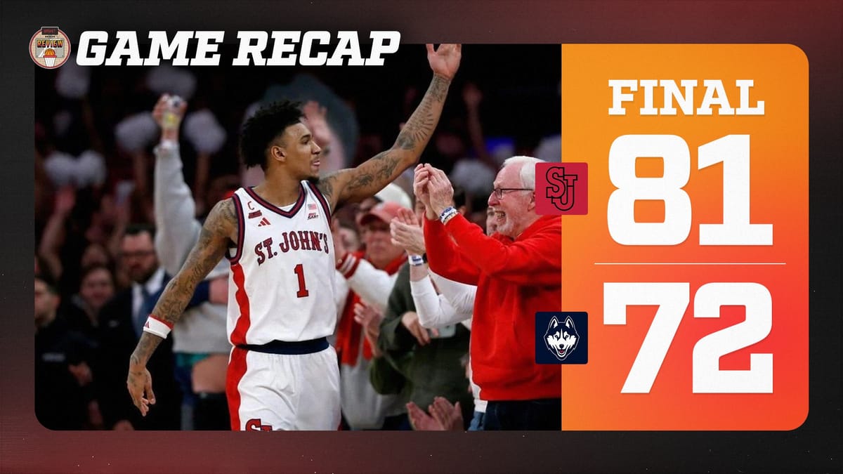 By the numbers of St. John's win over UConn Post feature image